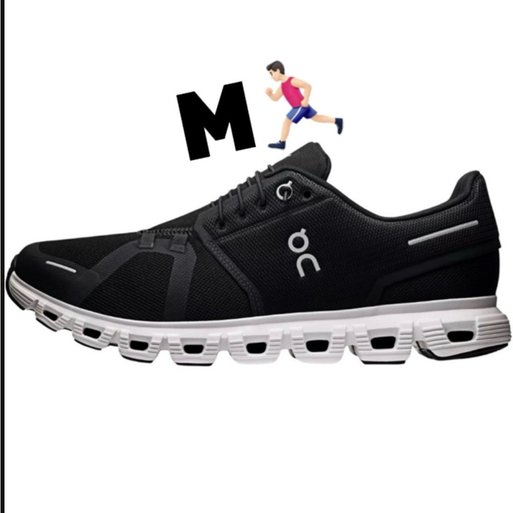 On Running Cloud 6 MEN’S Black/White sneakers 🏃♂️🏃♀️ SIZE 9 - Picture 1 of 6